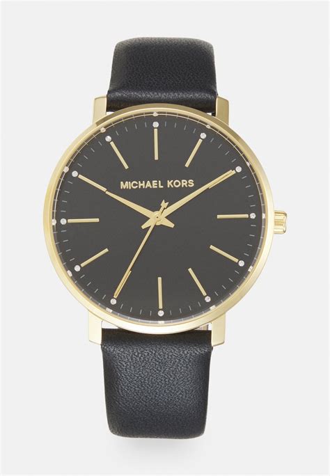 michael kors pyper uhr schwarz|Pyper Logo and Gold.